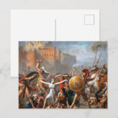 Jacques Louis David - De Sabine Women Briefkaart (Voorkant / Achterkant)