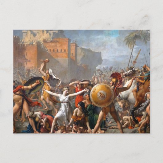 Jacques Louis David - De Sabine Women Briefkaart (Voorkant)