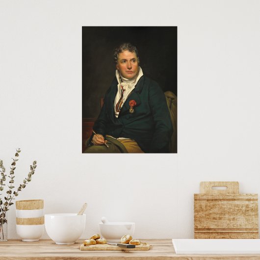 Jacques-Louis David - Georges Rouget Fine Art Poster (Keuken)