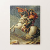 Jacques - Louis David - Napoleon die de Alpen over Legpuzzel (Verticaal)