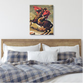 Jacques-Louis David - Napoleon over de Alpen Canvas Afdruk (Insitu (Slaapkamer))