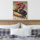 Jacques-Louis David - Napoleon over de Alpen Canvas Afdruk (Insitu (Slaapkamer))