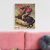 Jacques-Louis David - Napoleon over de Alpen Canvas Afdruk (Insitu (Woonkamer))