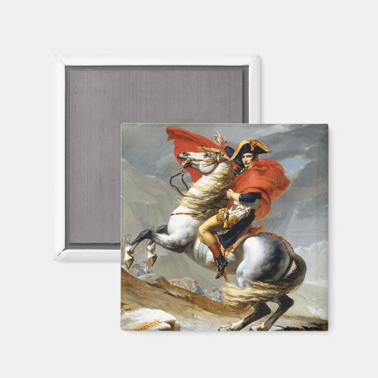 Jacques Louis David Napoleon over de Alpen Magneet (Voorkant / Achterkant)