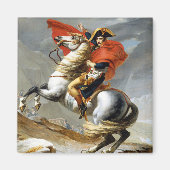 Jacques Louis David Napoleon over de Alpen Magneet (Voorkant)