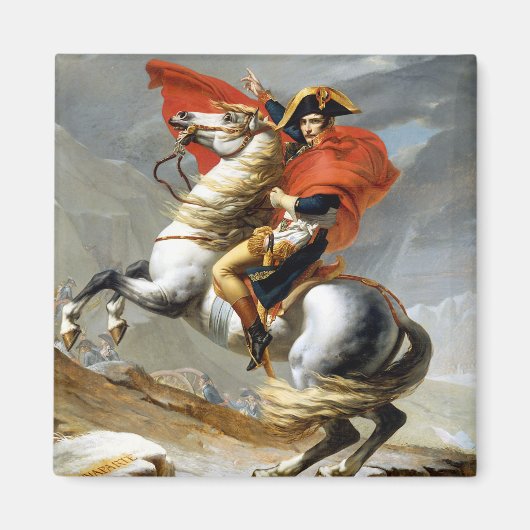 Jacques Louis David Napoleon over de Alpen Magneet (Voorkant)