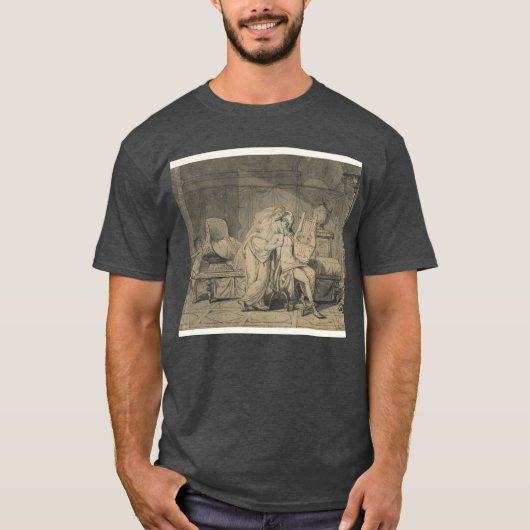 Jacques-Louis David - Paris en Helena T-shirt (Voorkant)