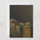 Jacques-Louis David - The Death of Marat Kaart (Voorkant)