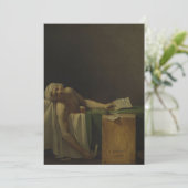 Jacques-Louis David - The Death of Marat Kaart (Staand voorkant)