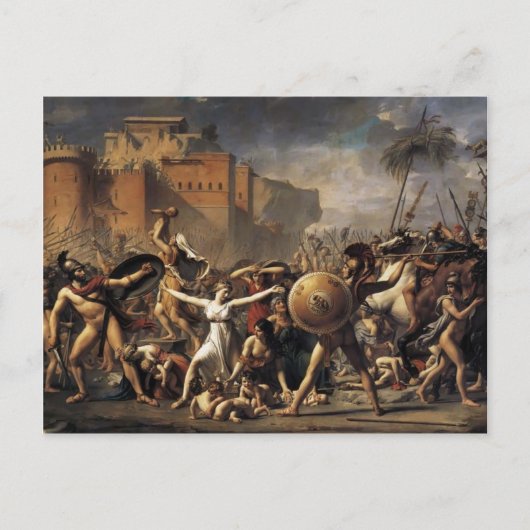 Jacques-Louis David- The Sabine Women Briefkaart (Voorkant)