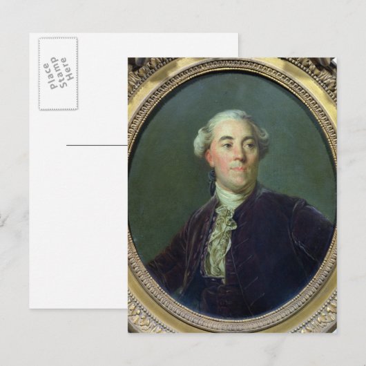 Jacques Necker c.1781 Briefkaart (Voorkant / Achterkant)