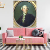 Jacques Necker c.1781 Canvas Afdruk (Insitu (Woonkamer))