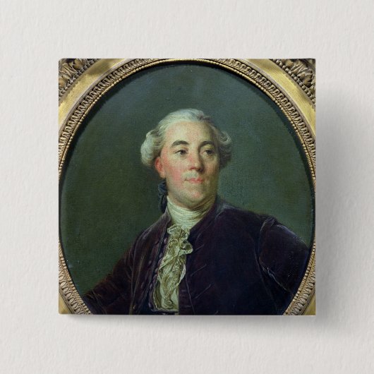 Jacques Necker c.1781 Vierkante Button 5,1 Cm (Voorkant)