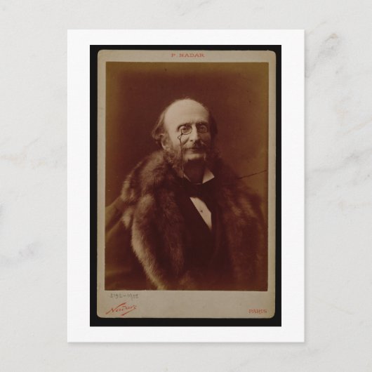 Jacques Offenbach (1819-80), Duitse componist, hav Briefkaart (Voorkant)