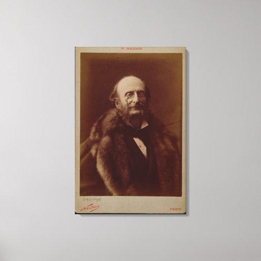 Jacques Offenbach (1819-80), Duitse componist, hav Canvas Afdruk (Voorkant)