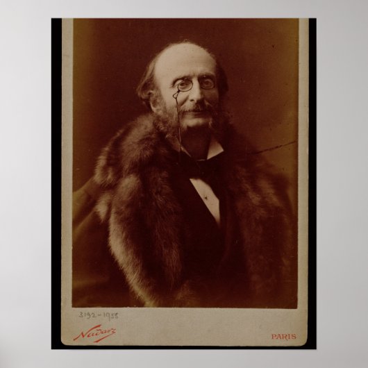Jacques Offenbach (1819-80), Duitse componist, hav Poster (Voorkant)