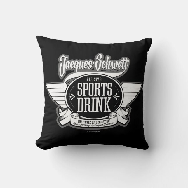 Jacques Schwett Drink sport Kussen (Voorkant)