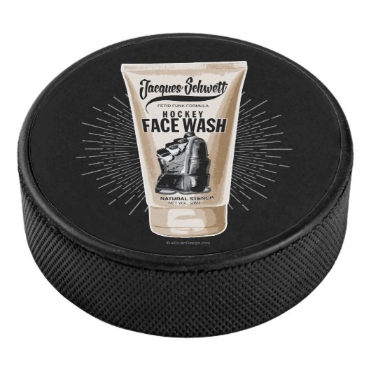Jacques Schwett Hockey Face Puck (3/4)