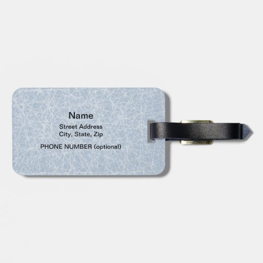 Jacques Schwett Hockey Face Wash Bagagelabel (Achterkant horizontaal)