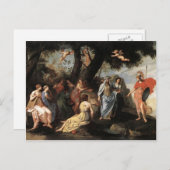 Jacques Stella-Minerva met de Muses Briefkaart (Voorkant / Achterkant)