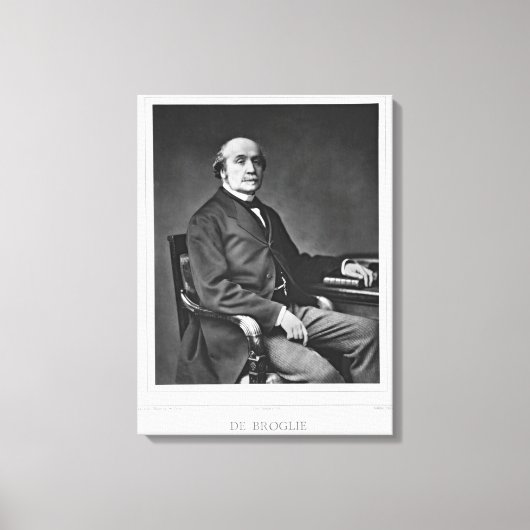 Jacques Victor Albert de Broglie (1821-1901), van Canvas Afdruk (Voorkant)