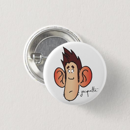 Jacquetavatar Ronde Button 3,2 Cm (Voorkant /achterkant)