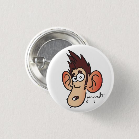 Jacquetavatar Ronde Button 3,2 Cm (Voorkant /achterkant)