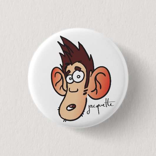 Jacquetavatar Ronde Button 3,2 Cm (Voorkant)