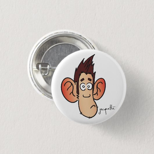 Jacquetavatar Ronde Button 3,2 Cm (Voorkant /achterkant)