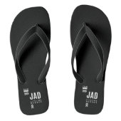 Jad gepersonaliseerde naam verjaardagscadeau teenslippers (Voetbed)