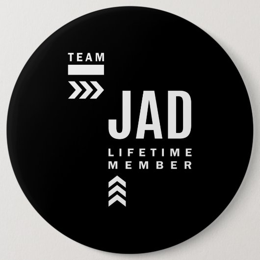 Jad Persoonlijke naam Birthday Gift Ronde Button 6,0 Cm (Voorkant)