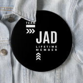 Jad Persoonlijke naam Birthday Gift Ronde Button 6,0 Cm (In situ)