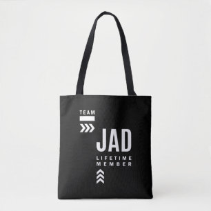 Jad Persoonlijke naam Birthday Gift Tote Bag