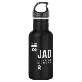 Jad Persoonlijke naam Birthday Gift Waterfles (Voorkant)