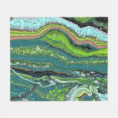 Jada 3 Gek Groen Abstract Gooi Deken (Voorkant (Horizontaal))