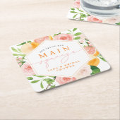 JADA Citrus Fruit Main Squeeze Vrijgezellenfeest Kartonnen Onderzetters (Schuin)