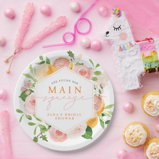 JADA Citrus Fruit Main Squeeze Vrijgezellenfeest Papieren Bordje (Feest)