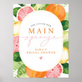 JADA Citrus Fruit Main Squeeze Vrijgezellenfeest Poster (Voorkant)