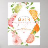 JADA Citrus Fruit Main Squeeze Vrijgezellenfeest Poster (Voorkant)