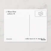 JAdamTillman1, haal je kikken op Rt. 66. Briefkaart (Achterkant)