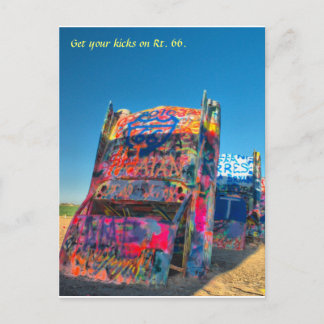 JAdamTillman1, haal je kikken op Rt. 66. Briefkaart