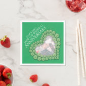 Jade 12th Wedding Jubileum hartfoto luiers Servetten (Insitu)