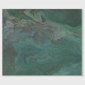 Jade 1 Abstract groen marmer inpakpapier (Vlak)