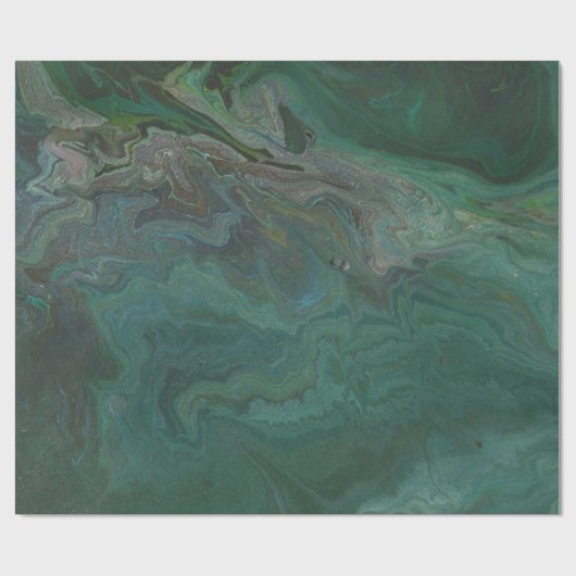 Jade 1 Abstract groen marmer inpakpapier (Vlak)