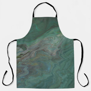Jade 2 Diep Groen Abstract Schort