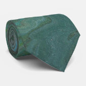 Jade 2 Diep Groen Abstract Stropdas (Opgerold)