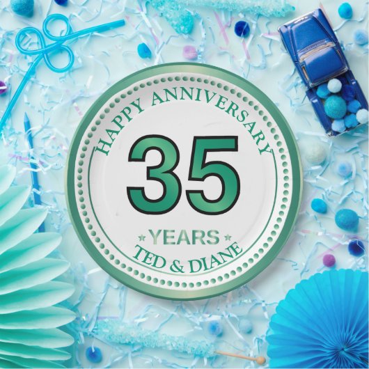 Jade 35e Jubileum Papier Bord (Feest)