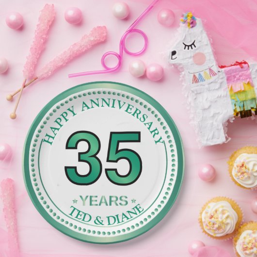 Jade 35e Jubileum Papier Bord (Feest)