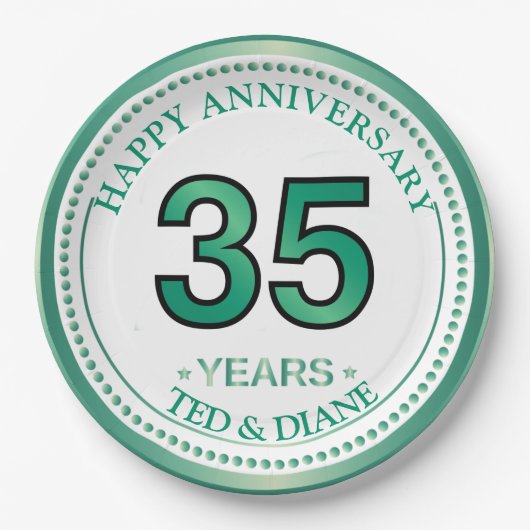 Jade 35e Jubileum Papier Bord (Voorkant)