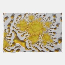JADE ~ 3D Golden Lava ~ Fractal ~ ORIGINAL ~